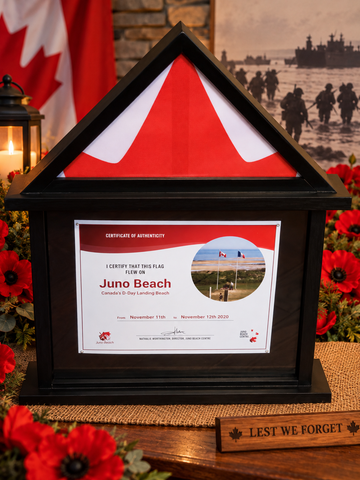 Canadian Flag and Certificate Frame (Flag not included in this purchase)