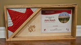 Canadian Flag and Certificate Frame (Flag not included in this purchase)