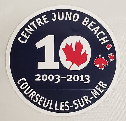 Juno Beach Centre Commemorative 10th Anniversary Sticker