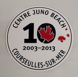 Juno Beach Centre Commemorative 10th Anniversary Sticker