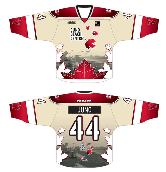 Juno Beach Centre Special Edition OHL Hockey Jersey
