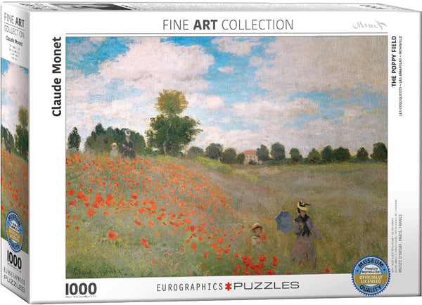 The Poppy Field by Claude Monet 1000-Piece Puzzle